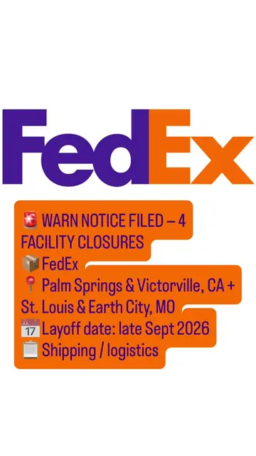 FedEx layoffs: the shipping giant is quietly closing facilities across the count