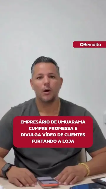 Um empresário de Umuarama divulgou no último sábado (1º/8) o primeiro vídeo com 