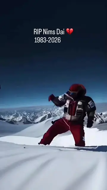 A heartbreaking moment in mountaineering history. Legendary climber Nimsdai (Nir