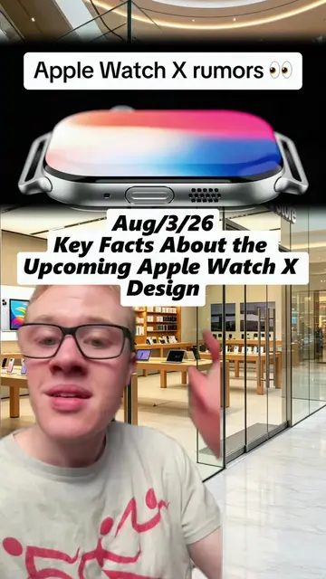 Exciting updates on the Apple Watch X! 🎉 Thinner design, magnetic bands, and ne