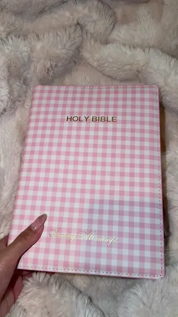 Pink cover is from @Sunday Mornings LLC  Tabs: Mr. Pen Pink Bible tabs Bible: Sh
