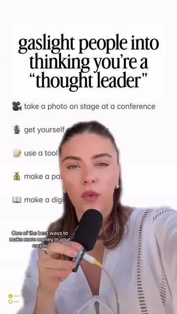 How to gaslight people into seeing you as a #thoughtleader !! #career #careertip