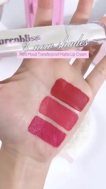 not one, not two, but THREE new shades of Aura Mood Transferproof Matte Lip Crea