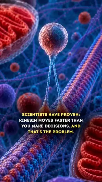 Scientists have proven: kinesin moves faster than you make decisions. And that's