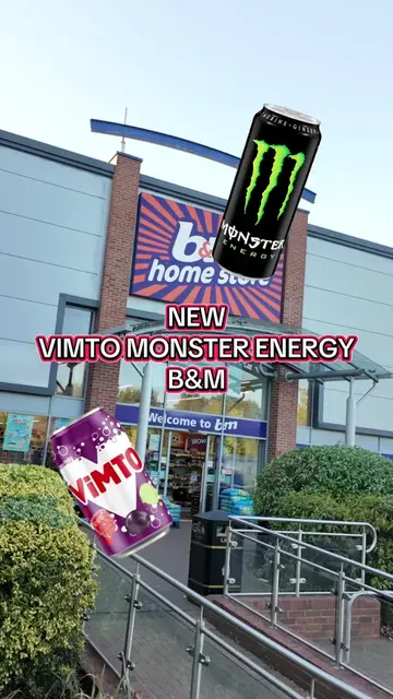 Can we find the NEW VIMTO MONSTER ENERGY in b&m? #new #monsterenergy #vimto #ban