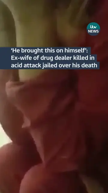 This is the moment the ex-wife of a drug dealer killed in an acid attack was tol