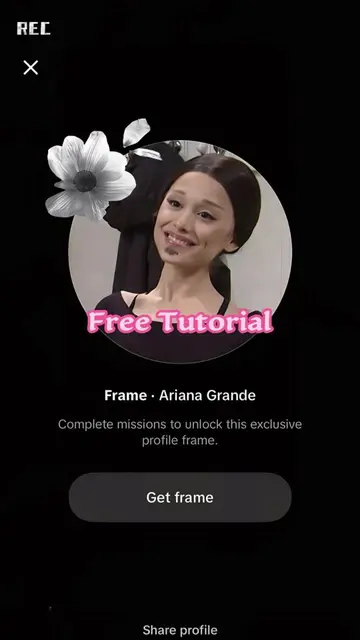petal frame ariana grande | how to equip tiktok profile frame | olivia rodrigo l