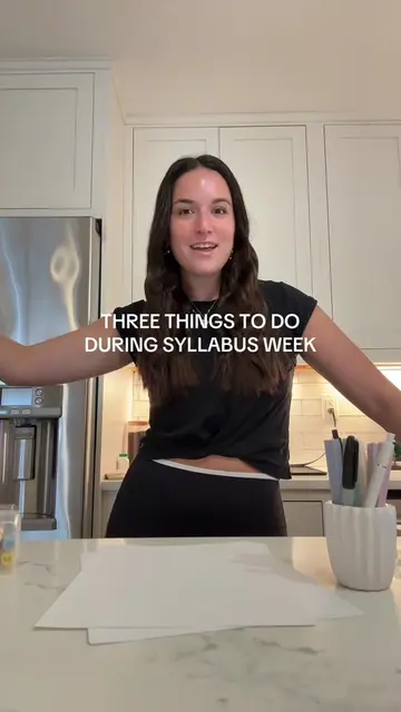 Three things to do during syllabus week!  1. Add every assignment to planner or 