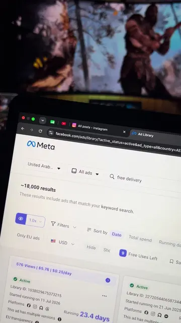 🚨 Meta Ads Library Ka Hidden Secret Jo 99% Log Nahi Jante! 🤯#MetaAdsLibrary #F