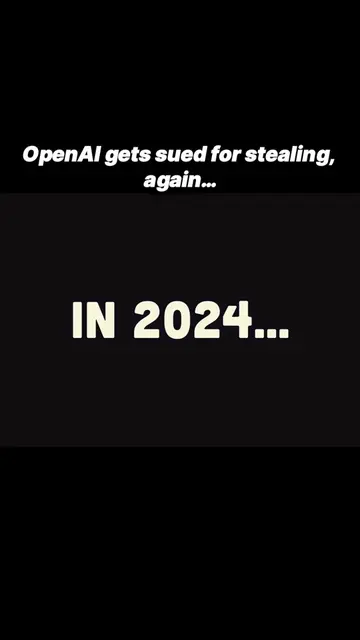 OpenAI gets sued for stealing, again… #aitools#aicoding#buildingpublic#chatgpt#a