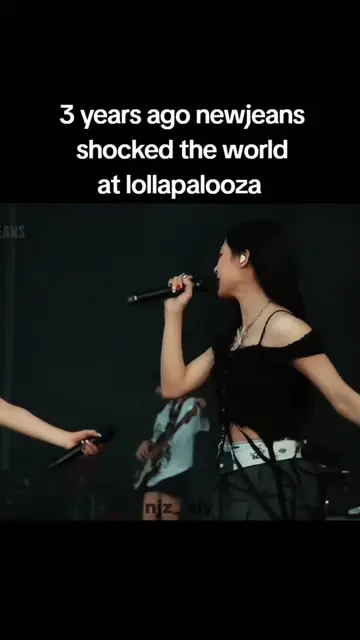 newjeans introduced them selves at lollapalooza in front of 200k  #newjeans #lol