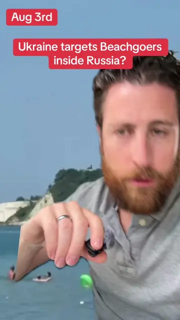 Ukraine targets Beachgoers inside Russia?#greenscreenvideo #greenscreen 