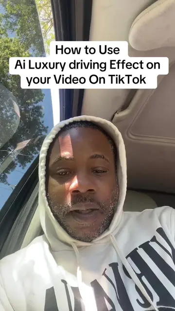How to Use  Ai Luxury driving Effect on your Video On TikTok #neweffect #tiktoku