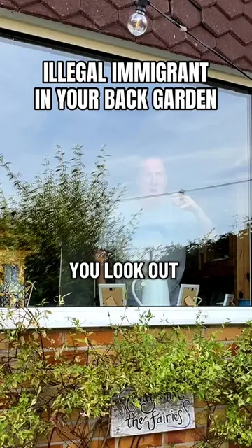 Illegal Immigrant in your back garden #illegalimmigrants #immigrants #immigratio