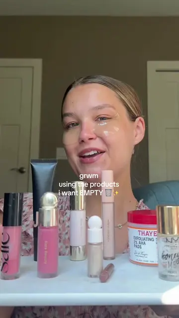how many empties were you expecting?! 🤭💄✨ #makeupchallenge #projectpan #emptie