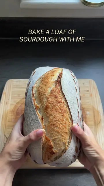 Start to finish of my foolproof same day sourdough bread recipe with timestamps�