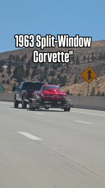 Spotting a 1-year-only legend on the highway! 🤯 Is the 1963 Split-Window C2 the