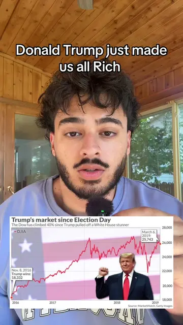 I don’t think I’d ever say this but thank you Trump #stockstobuy #stockmarket #i