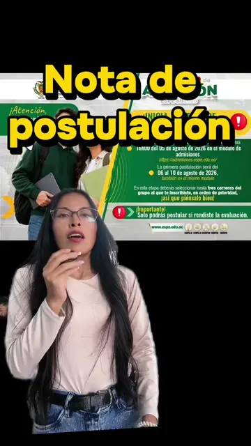 📚📕👨‍💻Tu nota de postulación ESPE #universidades #guayaquil_ecuador #ecuador 