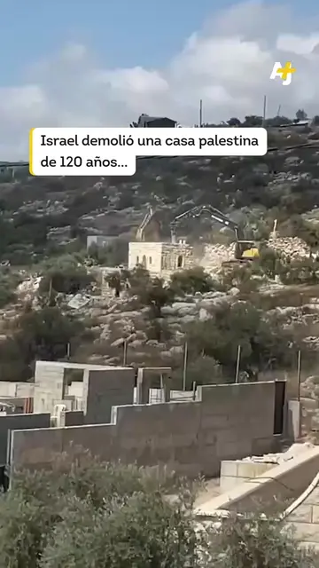 Israel demolió una vivienda palestina que tenía unos 40 años más que el propio E