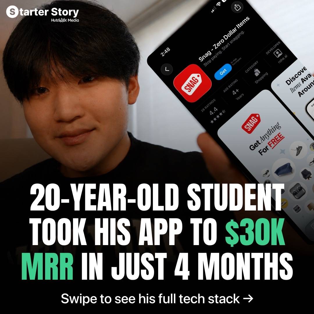 I met a 20-year-old NYU student who’s built 45+ apps. His latest one hit $30K/mo