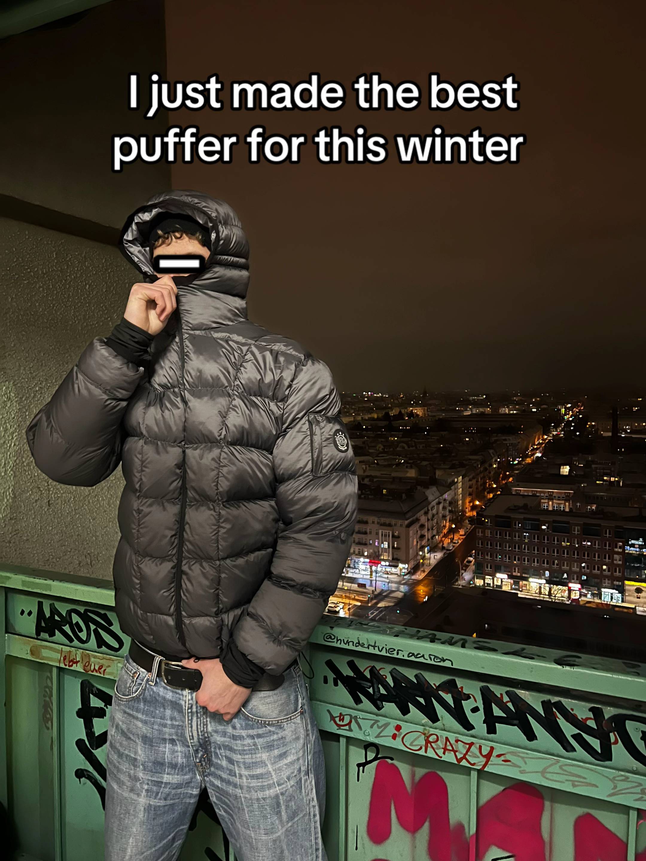 #Lifestyle #graffiti #puffer #clothingbrand 