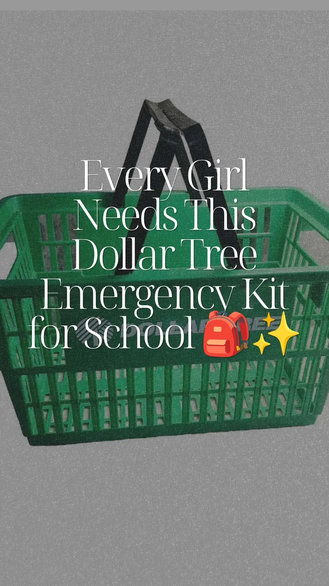 If your little girl is heading back to school, this Dollar Tree emergency kit ca