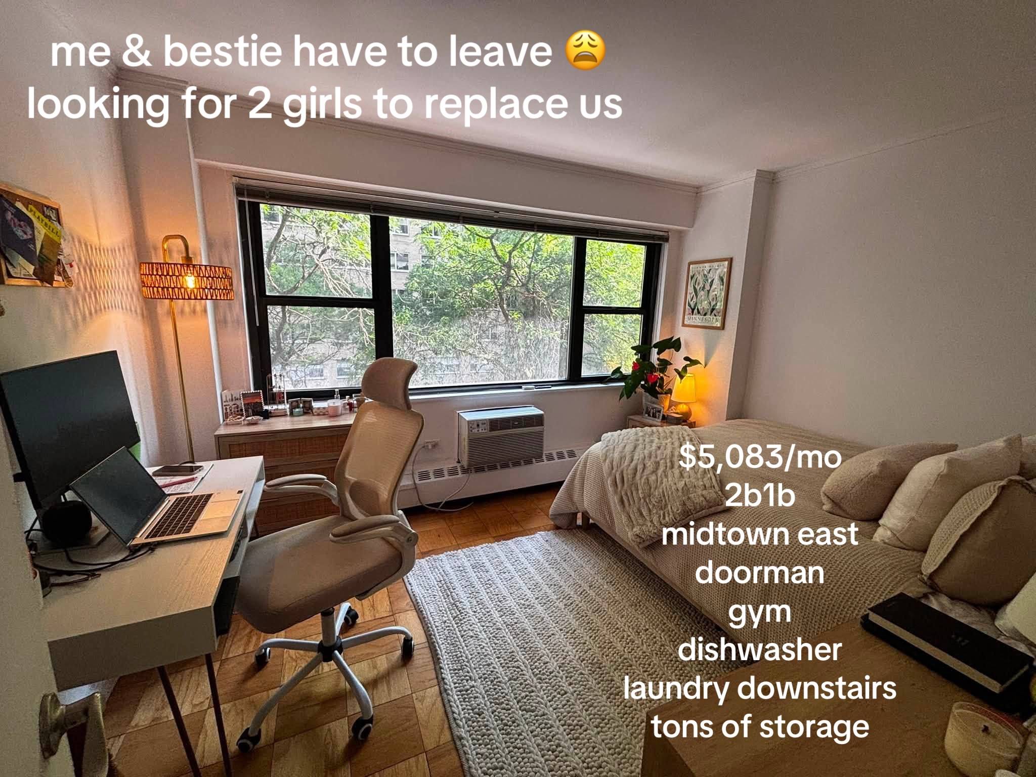 Hi everyone! My roommate and I are looking for a sublet pair to come into our ap
