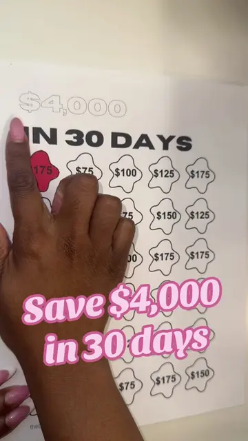 Save $4,000 in 30 days💸💸💸 #savingmoney #savingchallenge #savingschallenge #mo