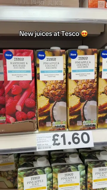 New juices at Tesco #newin #new #fyp #foryou #trending 