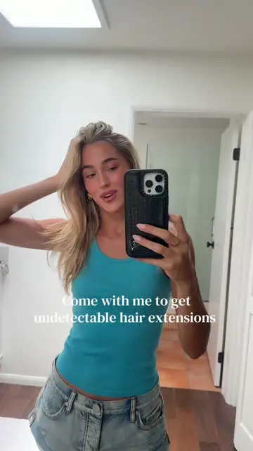 Okayyy MY DREAM HAIR!! 💇🏼‍♀️🩵 Thanks to great lengths -individual strand exte