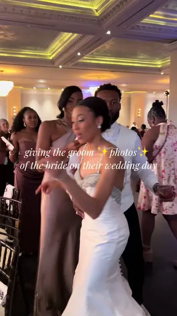 Giving the groom ✨photos✨ of the bride👰🏽‍♀️CONGRATS to the newlyweds🥳 #2026br