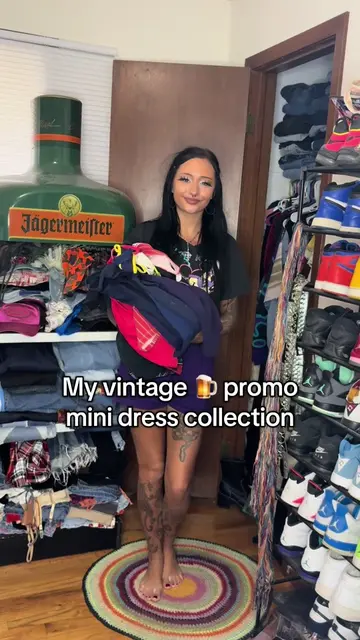 My vintage promo dress collection 🩷 I can’t even pick a fav 😩 #vintagefashion 