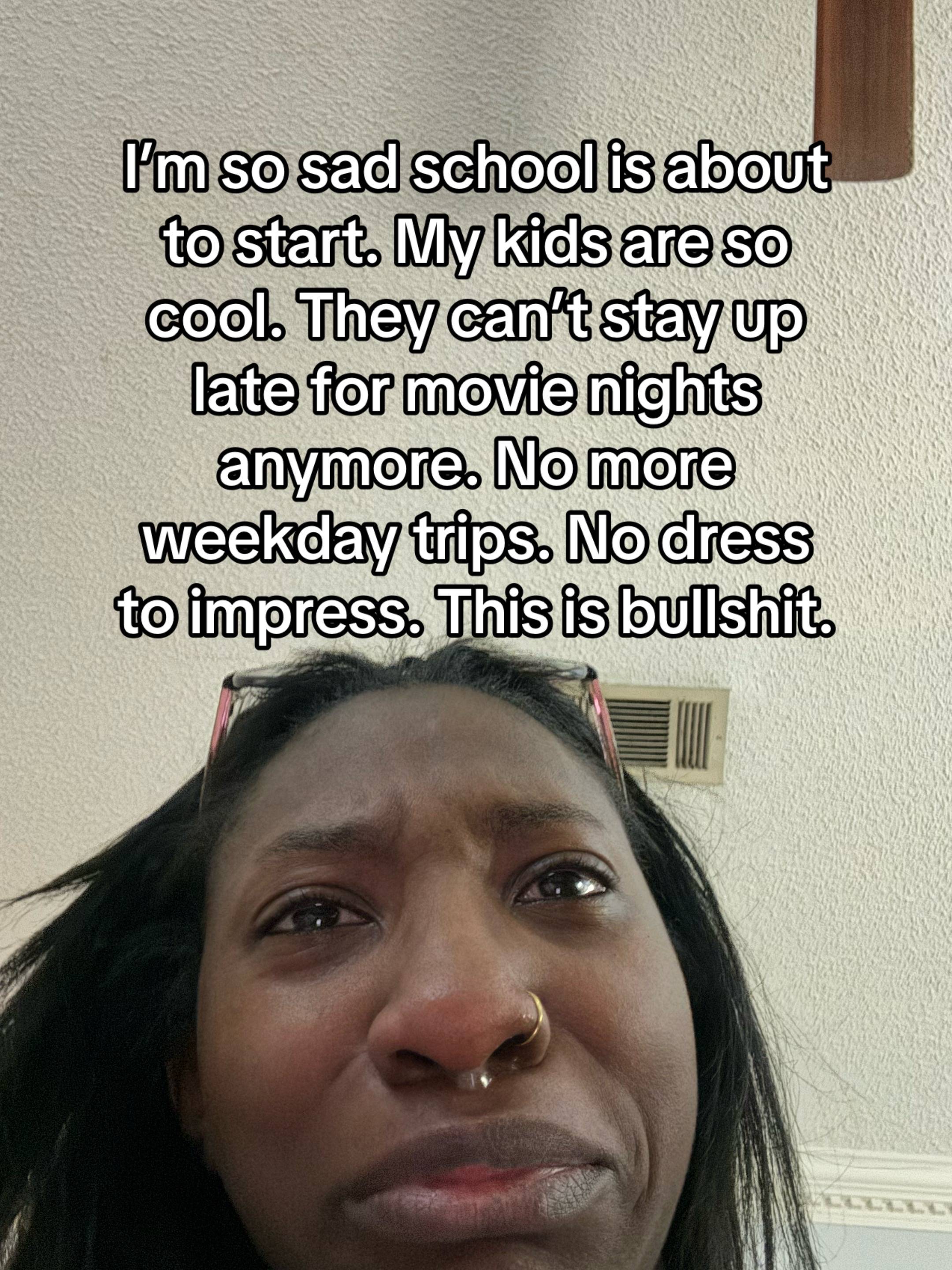 I’d homeschool them if I could. But they love going to school sm 😭