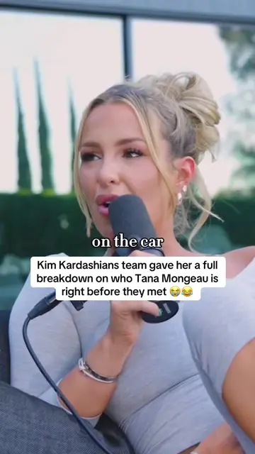 i need to know what was on that bullet point list 😭😂 #kimkardashian #tanamonge