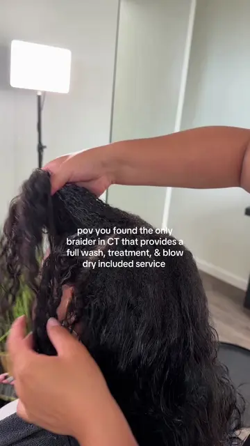 Full services only for my clients 😙#cthairstylist #ctbraider #braider #braidsty