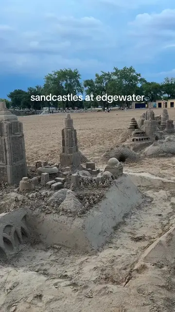 saw some sandcastles from the competition this weekend!! #cleveland #edgewater #