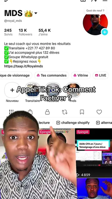 Tutoriel comment activer appel TikTok .Sur cette vidéo je vous montre comment ac