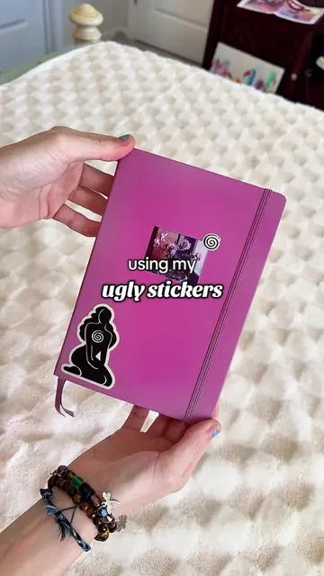 “Ugly” sticker journal page💞 #journaling 