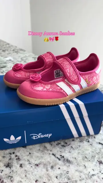 Cutest Disney princess sambas 👑🌹 #toddlershoes #sambas #princessshoes #adidas 