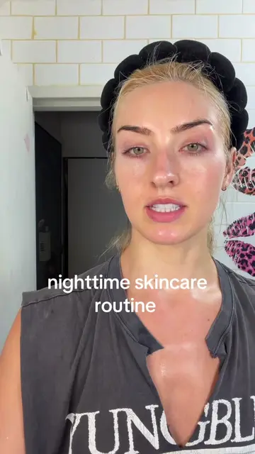 she’s back with her nighttime skincare routine but will you listen 😡