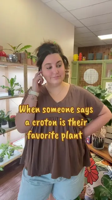 I think we can all agree a croton is a -10/10 right? 😝 #wakeforest #PlantTok #h