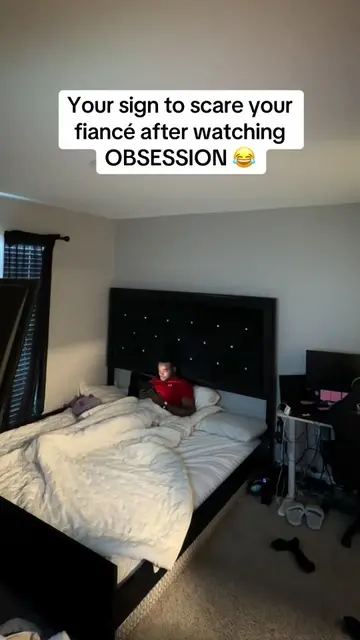 Obsession movie did freak us both out! 😂 #fyp #couple #couplescomedy #romeloand