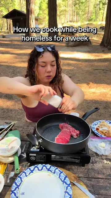 Chicken and steak! 😍🔥💪🏽 #yosemite #camping #cooking #Hiking  @colemanusa @RE