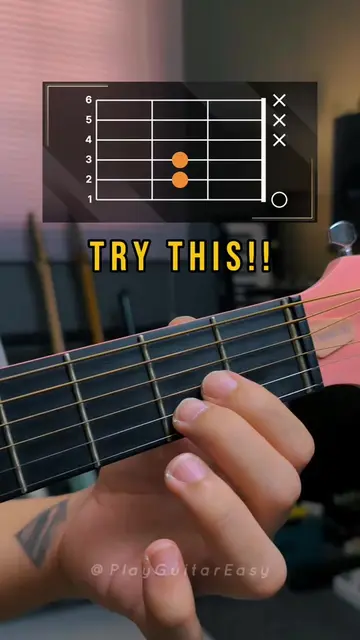 Easy song everyone can play🎸 Try this!!  ✅Save for later #guitarbeginner #easyg