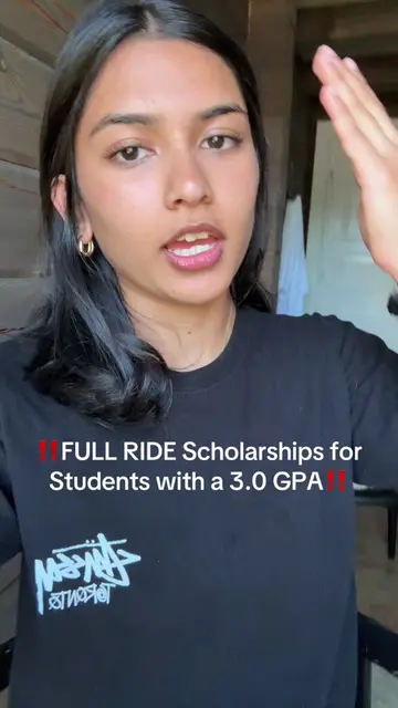 ‼️FULL RIDE Scholarships for students with a 3.0 GPA‼️ #university #college #gpa