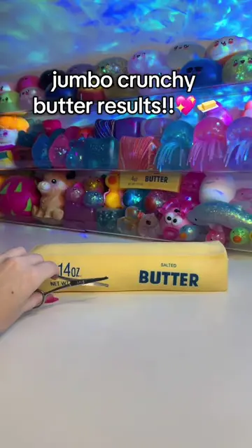 Making a jumbo crunchy butter results!! #needoh #squishy #fidgettoys #asmr 