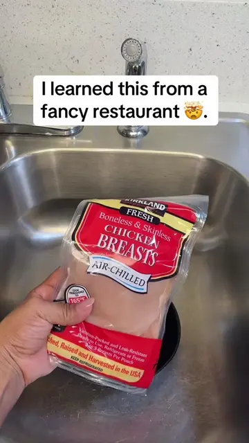 I learned this from a fancy restaurant. #lifehacks #lifetips #chicken #tips #res