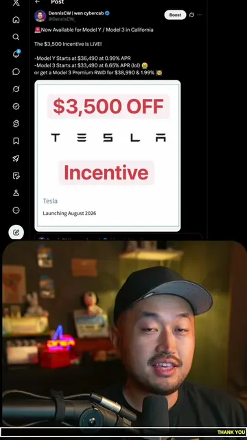 ⚠️NEW $3,500 TESLA INCENTIVE FOR MODEL Y & MODEL 3 (First time & Cali) ⚡️ save $