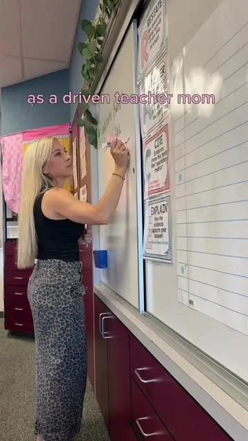 Afternoon routine as a teacher mom. Tired but still showing up for myself first 
